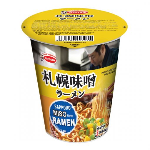 ACECOOK / ACECOOK INSTANT CUP NOODLE MISO FLAVOUR / INSTANT NOODLES 73g