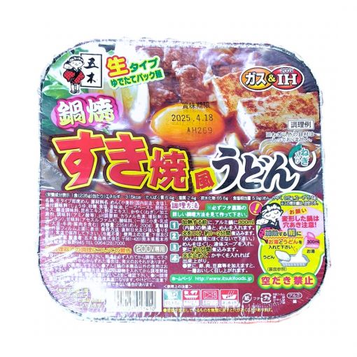 ITSUKI SHOKUHIN / NABEYAKI SUKIYAKI STYLE UDON / INSTANT NOODLES 235g