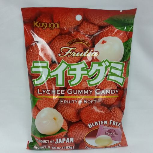 KASUGAI / GUMMY EX FRUTIA LYCHEE 102g