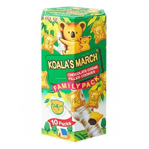 THAI LOTTE / CHOCOLATE SNACK (KOALA NO MARCH FAMILY PACK CHOCOLATE) 195g