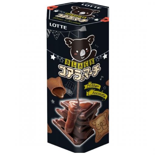 THAI LOTTE / CHOCOLATE SNACK (BLACK KOALA NO MARCH BLACK BITTER CHOCO) 37g