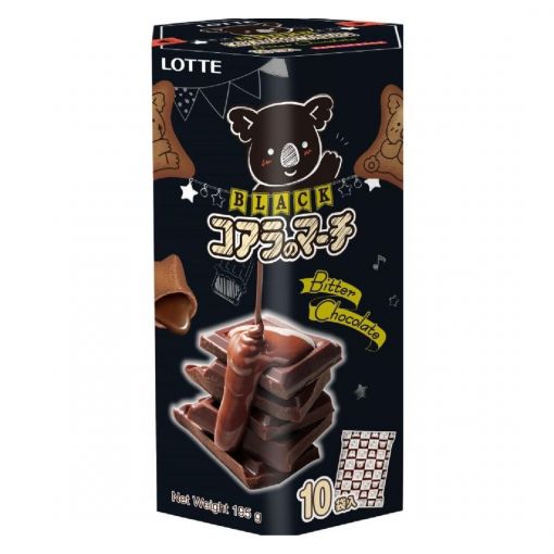 THAI LOTTE / CHOCOLATE SNACK (BLACK KOALA NO MARCH BLACK BITTER CHOCO FAMILY PACK) 195g