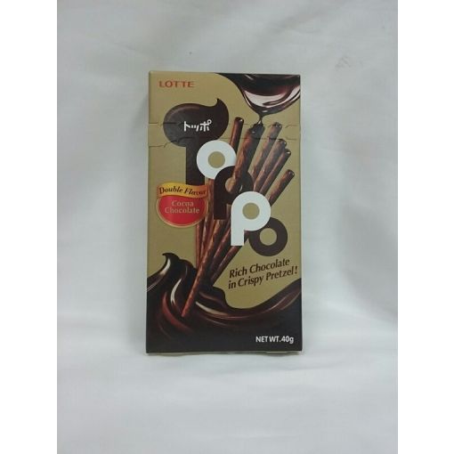 THAI LOTTE / CHOCOLATE SNACK (TOPPO DOUBLE CHOCOLATE) 40g