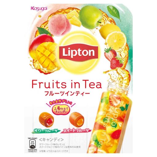 KASUGAI SEIKA / LIPTON FRUITS CANDY SOUR&SWEET 61g