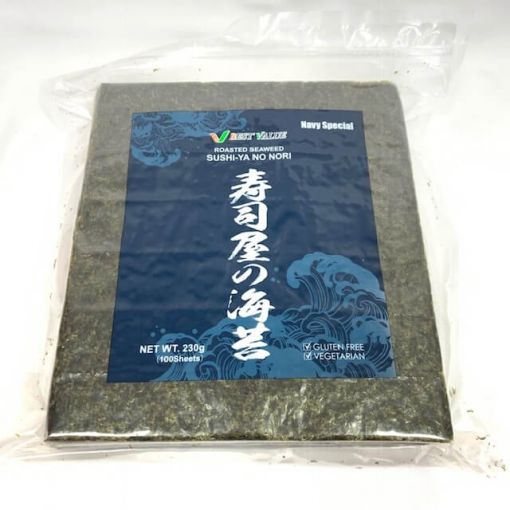 BEST VALUE / ROASTED SEAWEED NAVY SPECIAL (SUSHIYA NO NORI NAVY SPECIAL) 100p